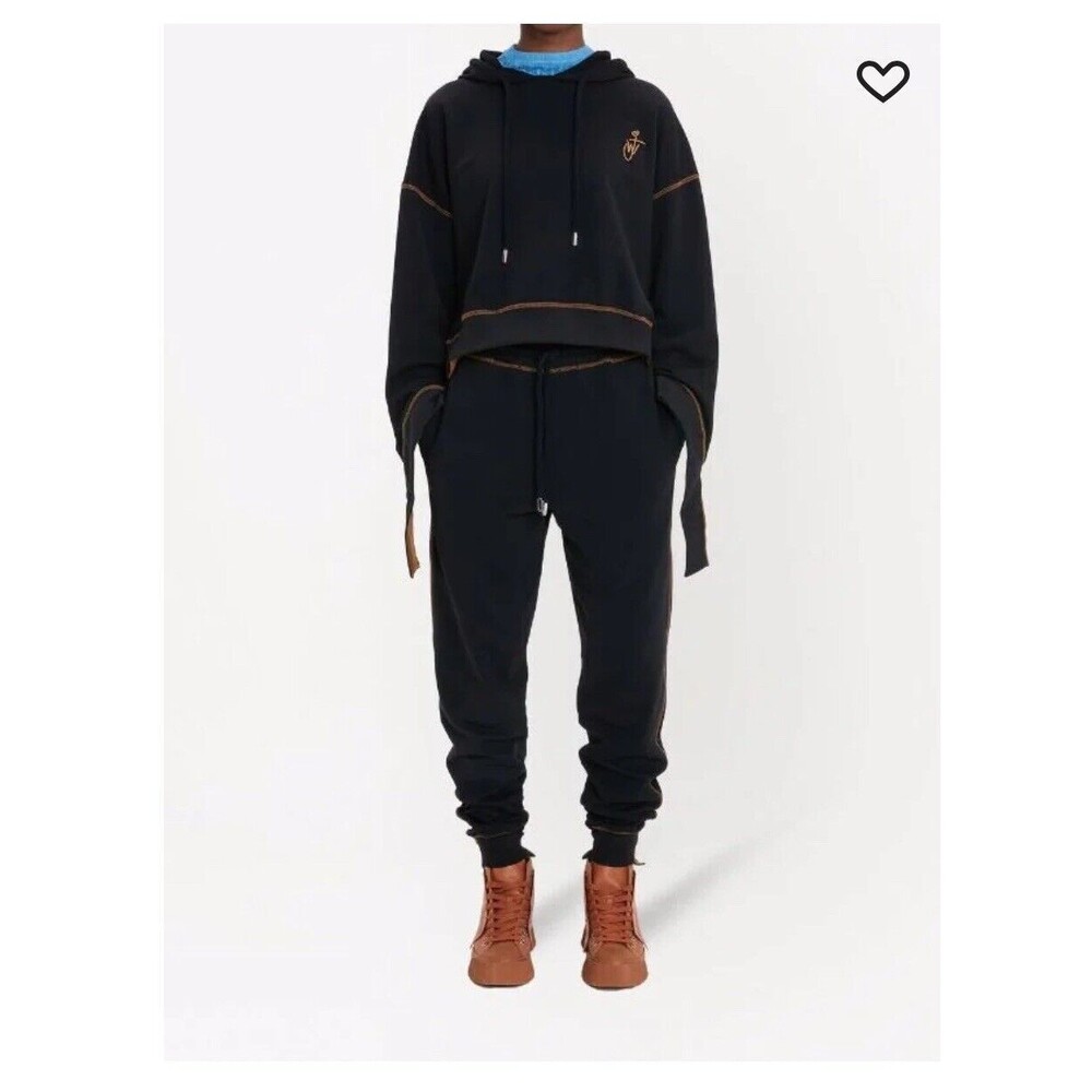 $345 JW Anderson Black Taper Leg Jogger Sweatpants New With Tag